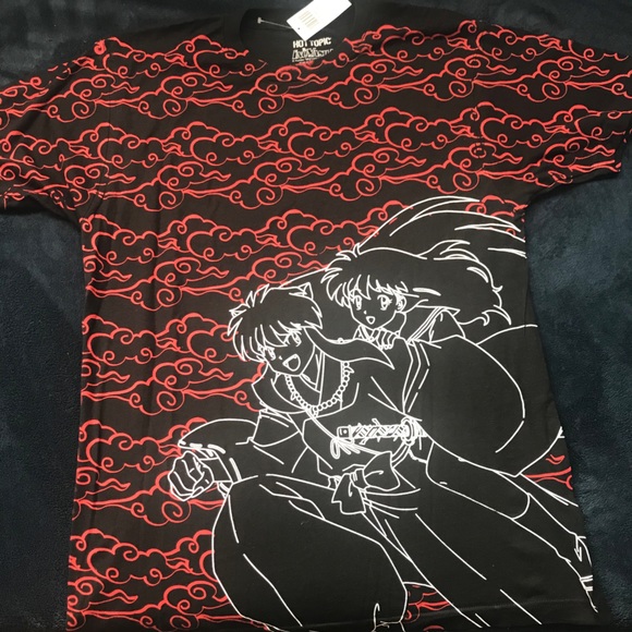 Inuyasha Kagome Cloud Outlines Tshirt 
